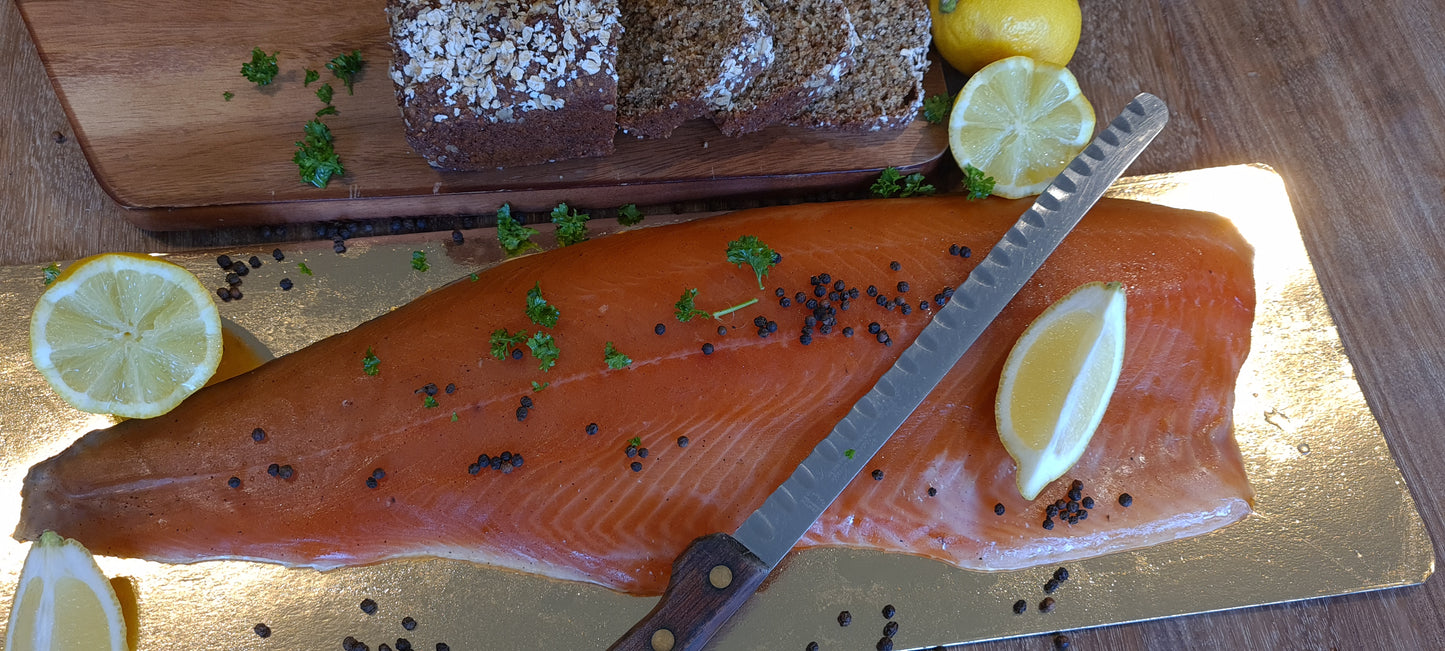 Smoked Salmon UNSLICED Clear Vac Pack 1kg-1.2kg