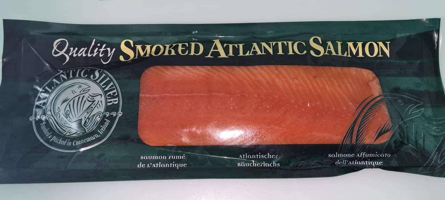 Atlantic Silver Smoked Salmon Sliced 1kg-1.2kg